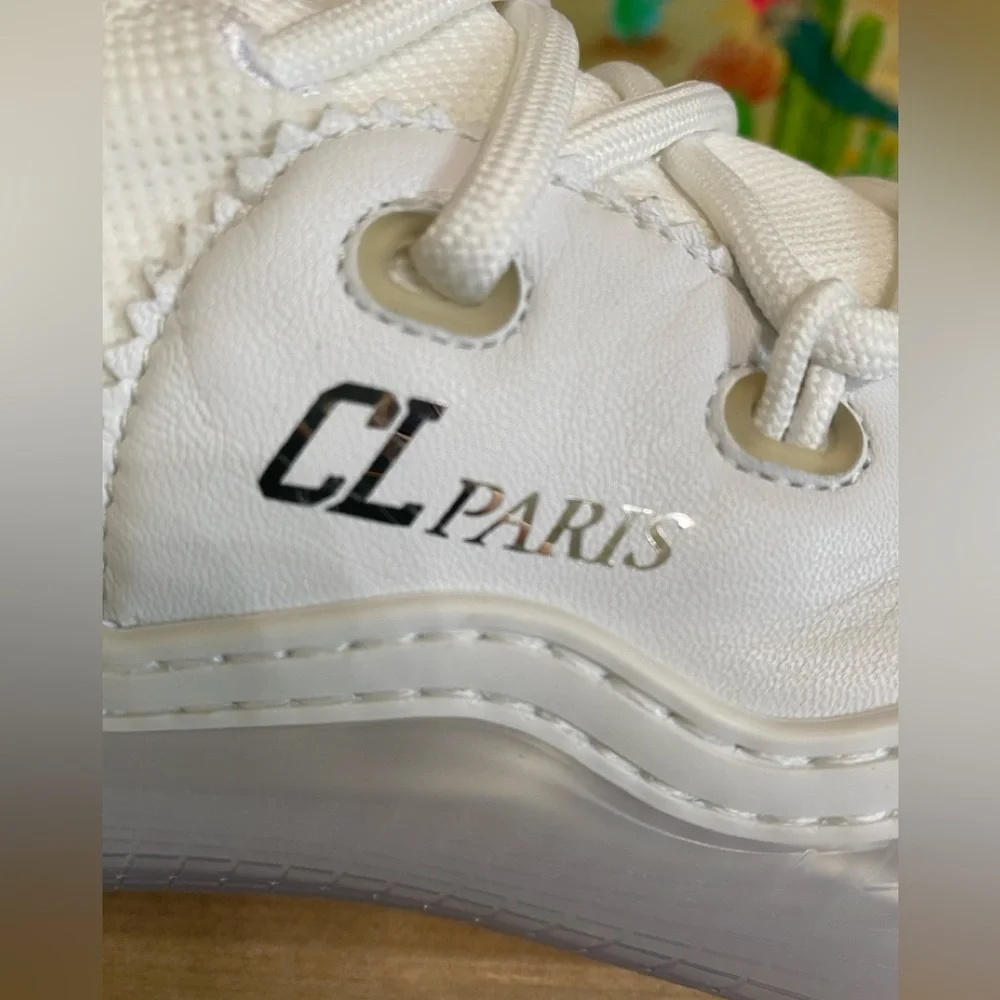 Christian Louboutin Arpoador Flat, Leather, Suede,Men’s Sneakers,Wht, EU43/US 10 - Picture 8 of 16